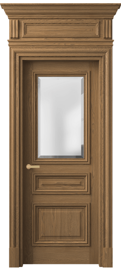 Межкомнатная дверь Antique 7304 Дуб мускатный матовый Сатинированное стекло с фацетом, 6 мм Цена 1354570 AMD | Volhovec