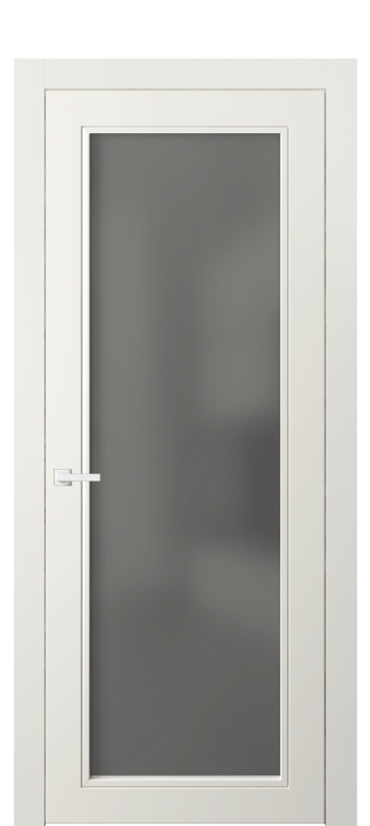 Межкомнатная дверь Neo Classic 8000 Матовый жемчужный Сатинированное серое стекло, триплекс Цена 503770 AMD | Volhovec