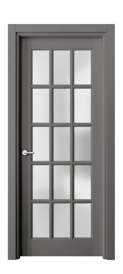Дверь межкомнатная Toscana Grigliato 6311 Бук классический серый Сатинированное стекло Гладкий наличник БКЛС Цена 770160 AMD Наличники уже входят в базовый комплект. Фабрика дверей Волховец 8 (800) 551 43 19 Межкомнатная дверь Toscana Grigliato 6311 Бук классический серый Сатинированное стекло Цена 770160 AMD | Volhovec