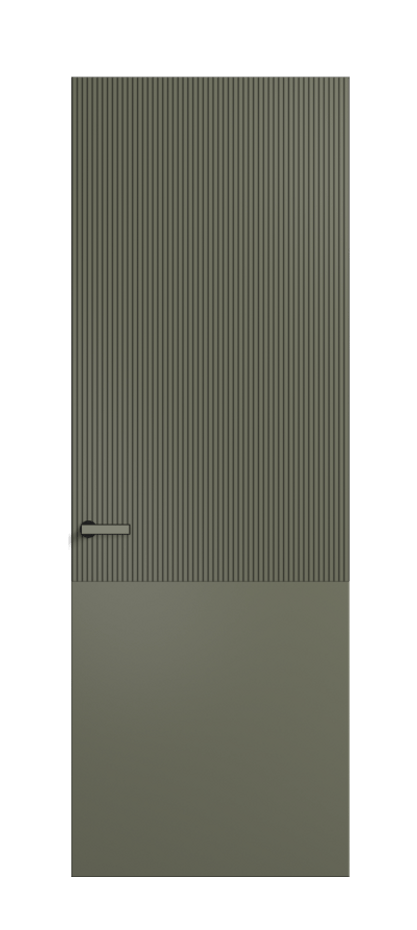 Межкомнатная дверь Вельвет ПУ 8205 Матовый оливковый тёмный. Цена 459900  | Volhovec