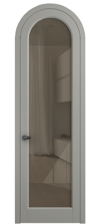 Дверь межкомнатная Палаццо 6814 Матовый нейтральный серый Рефлективное бронзовое стекло "Стопсол", калёное 0536R МНСР Цена 6900 AZE Наличники уже входят в базовый комплект. Фабрика дверей Волховец 8 (800) 551 43 19 Межкомнатная дверь Палаццо 6814 Матовый нейтральный серый Рефлективное бронзовое стекло "Стопсол", калёное Цена 6900 AZE | Volhovec