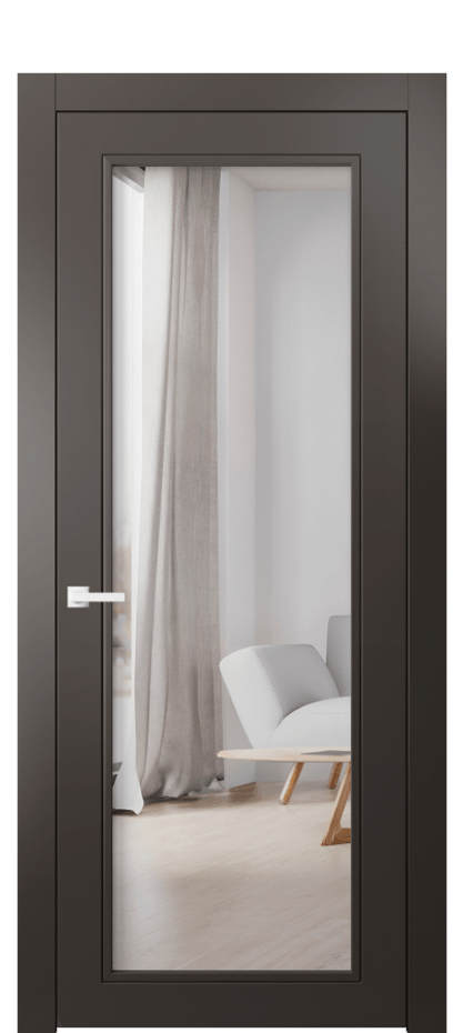 Межкомнатная дверь Neo Classic 8000 Матовый антрацит Двустороннее зеркало, триплекс Цена 335040 AMD | Volhovec