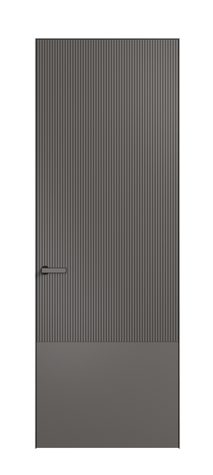 Дверь межкомнатная Velvet АКП 8203 Матовый классический серый. Скрытый короб Черный Цена 475200 . Фабрика дверей Волховец 8 (800) 551 43 19 Межкомнатная дверь Velvet АКП 8203 Матовый классический серый. Цена 475200 | Volhovec