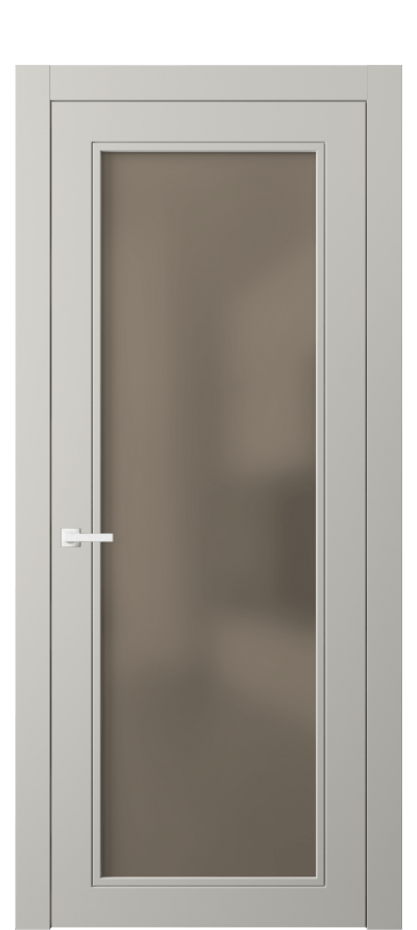 Межкомнатная дверь Neo Classic 8000 Матовый тёплый серый Сатинированное бронзовое стекло, триплекс Цена 425670 AMD | Volhovec