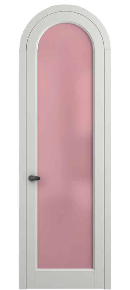 Межкомнатная дверь Палаццо 6814 Матовый светло-серый Сатинированное розовое стекло, триплекс Цена 844100 AMD | Volhovec