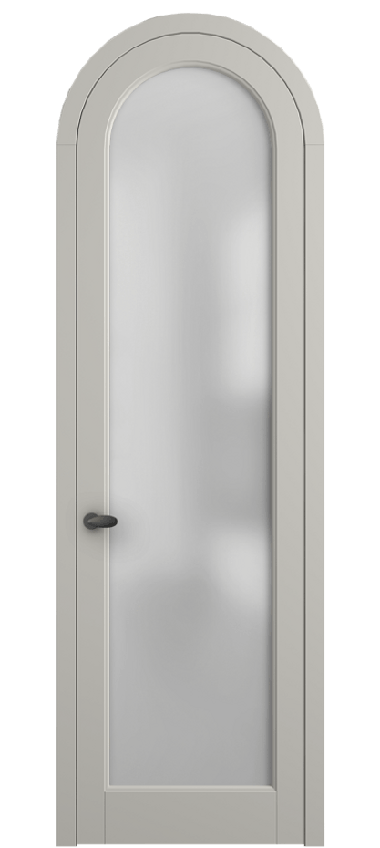 Межкомнатная дверь Палаццо 6814 Матовый тёплый серый Сатинированное стекло Цена 844100 AMD | Volhovec