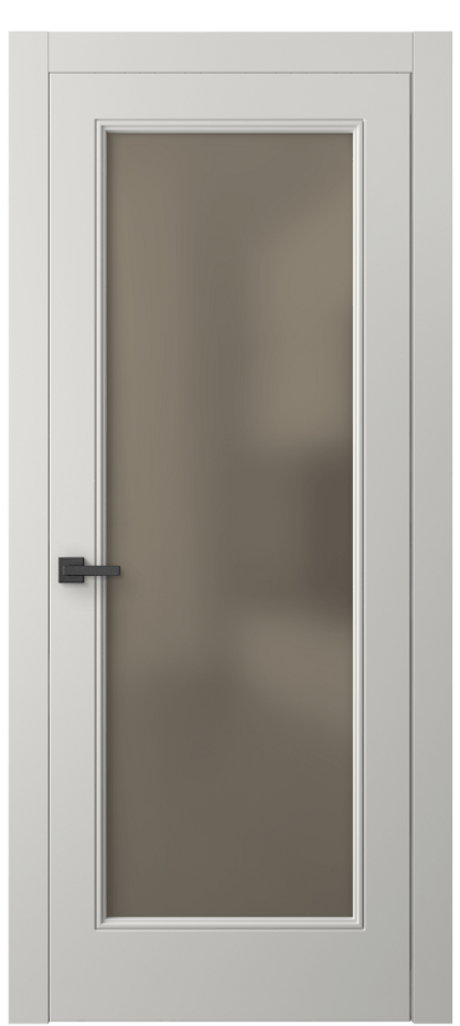Межкомнатная дверь Linea 8300 Матовый серый Сатинированное бронзовое стекло, триплекс Цена 503770 AMD | Volhovec