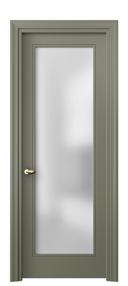 Межкомнатная дверь Esse 8502 Матовый оливковый тёмный Сатинированное стекло Цена 379280 AMD | Volhovec