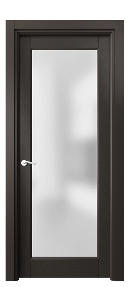 Межкомнатная дверь Лигнум 0700 Дуб антрацит Сатинированное стекло Цена 6800 AZE | Volhovec