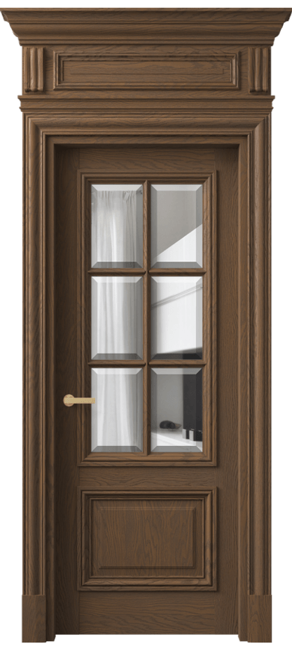 Межкомнатная дверь Antique 7312 Дуб туманный матовый Прозрачное стекло с фацетом Цена 1993180 AMD | Volhovec