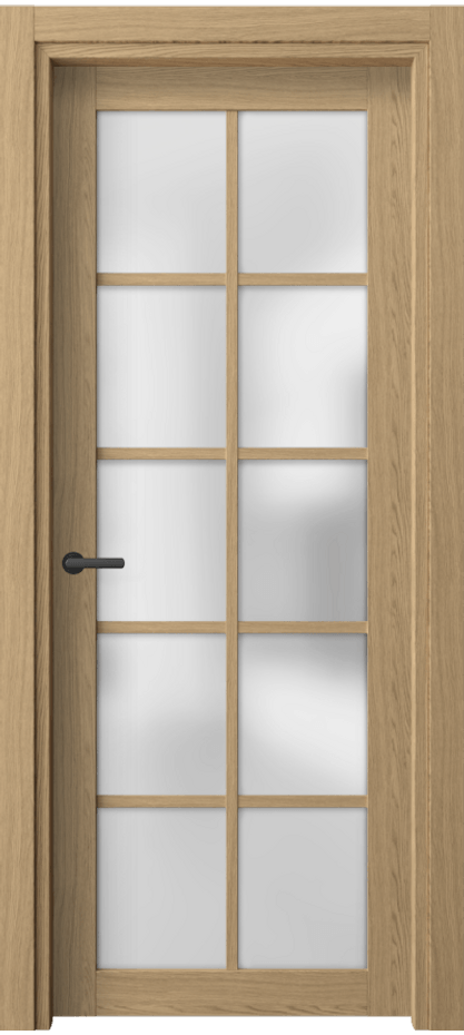 Межкомнатная дверь Neo 2106 Жемчужный дуб Сатинированное стекло Цена 196380 AMD | Volhovec