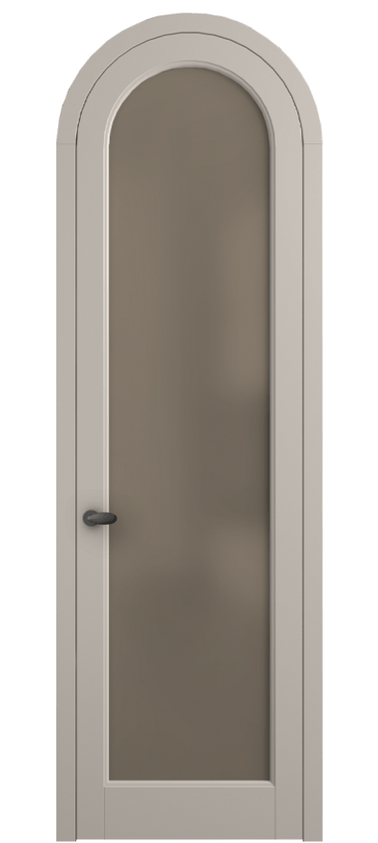 Межкомнатная дверь Палаццо 6814 Матовый светло-бежевый Сатинированное бронзовое стекло, триплекс Цена 844100 AMD | Volhovec