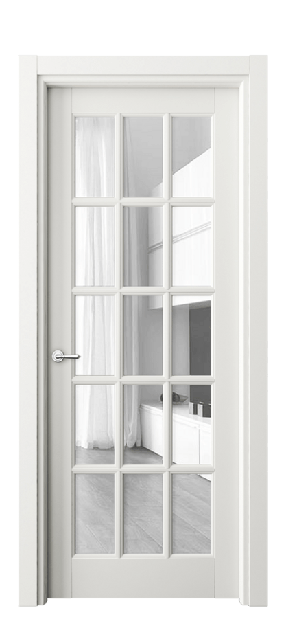 Межкомнатная дверь Toscana Grigliato 6311 Бук серый Прозрачное стекло Цена 580520 AMD | Volhovec