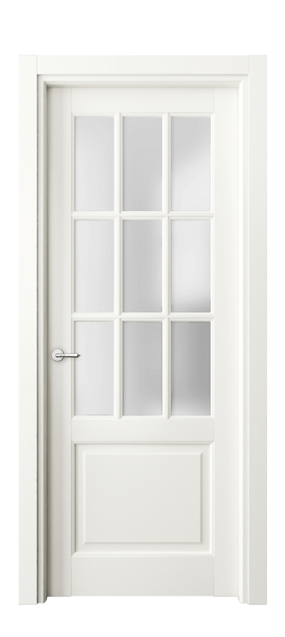 Межкомнатная дверь Тоскана Грильято 6312 Матовый жемчужный Сатинированное стекло Цена 754650 AMD | Volhovec