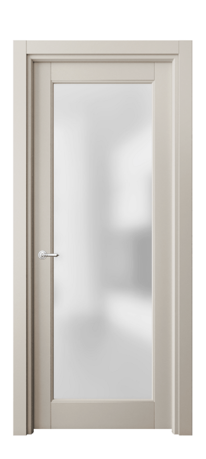 Межкомнатная дверь Toscana Litera 6300 Бук светло-бежевый Сатинированное стекло Цена 637980 AMD | Volhovec