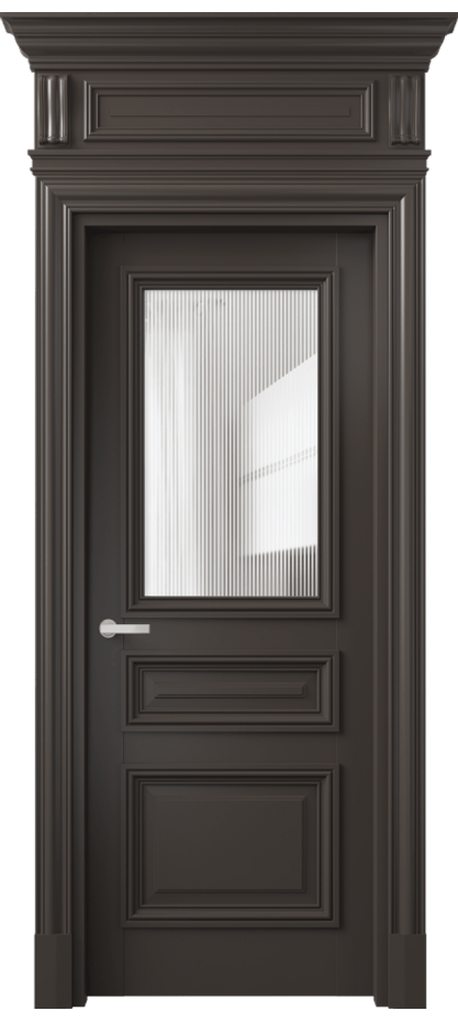 Дверь межкомнатная Antique 7304 Бук антрацит Рифлёное стекло "Дюна", триплекс КЭП + Объёмный фриз + Карниз БАН Цена 1137100 AMD Наличники уже входят в базовый комплект. Фабрика дверей Волховец 8 (800) 551 43 19 Межкомнатная дверь Antique 7304 Бук антрацит Рифлёное стекло "Дюна", триплекс Цена 1137100 AMD | Volhovec
