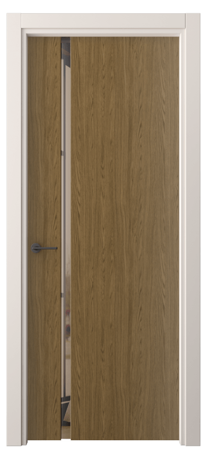 Межкомнатная дверь Freedom 4222 Торфяной дуб Двустороннее бронзовое зеркало, триплекс Цена 230900 AMD | Volhovec