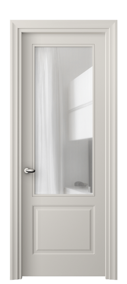 Межкомнатная дверь Esse 8552 Матовый облачно-серый Рифлёное стекло "Дюна", триплекс, 8 мм Цена 486240 AMD | Volhovec