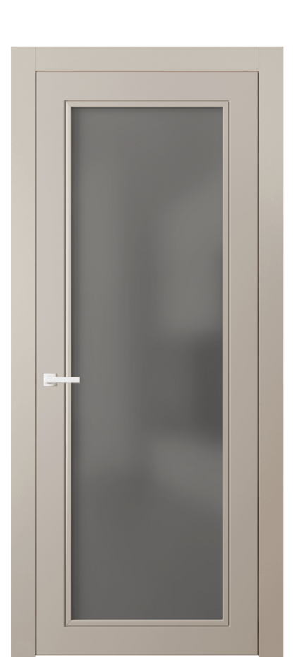 Дверь межкомнатная Neo Classic 8000 Матовый светло-бежевый Сатинированное серое стекло, триплекс Гладкий компланарный наличник МСБЖ Цена 425670 AMD Наличники уже входят в базовый комплект. Фабрика дверей Волховец 8 (800) 551 43 19 Межкомнатная дверь Neo Classic 8000 Матовый светло-бежевый Сатинированное серое стекло, триплекс Цена 425670 AMD | Volhovec
