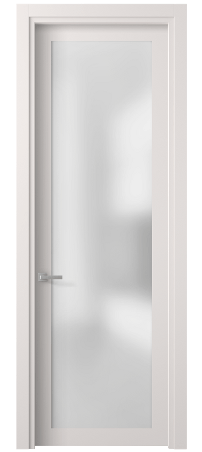 Межкомнатная дверь Planum 2102 ПЭТ кремово-серый Сатинированное стекло Цена 171020 AMD | Volhovec