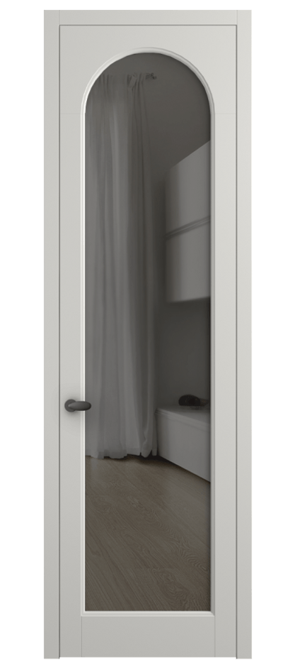 Межкомнатная дверь Палаццо 6804 Матовый серый Прозрачное серое стекло, триплекс Цена 654400 AMD | Volhovec