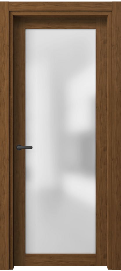 Межкомнатная дверь Нео 2102 Лесной орех Сатинированное стекло Цена 28724 ₽ | Volhovec