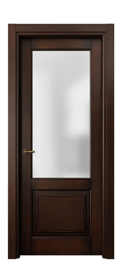Межкомнатная дверь Toscana Elegante 6322 Бук тёмный с патиной Сатинированное стекло Цена 722280 AMD | Volhovec