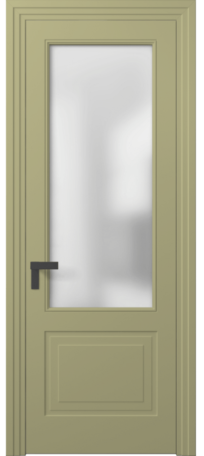 Межкомнатная дверь Rocca 8352 Матовый белоснежный Сатинированное стекло Цена 625300 AMD | Volhovec