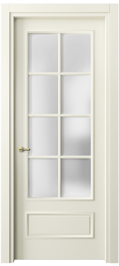 Межкомнатная дверь Paris 8112 Матовый молочно-белый Сатинированное стекло Цена 11757560 so'm| Volhovec