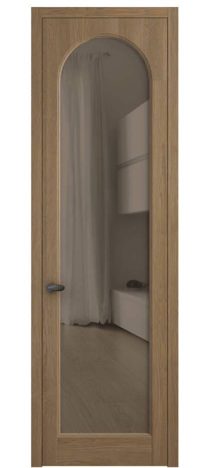 Межкомнатная дверь Палаццо 6804 Дуб мускатный матовый Прозрачное бронзовое стекло, триплекс Цена 1028700 AMD | Volhovec