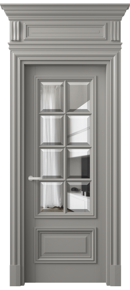 Дверь межкомнатная Antique 7316 Бук нейтральный серый Прозрачное стекло с фацетом, 6 мм КЭП + Объёмный фриз + Карниз БНСР Цена 1171630 AMD Наличники уже входят в базовый комплект. Фабрика дверей Волховец 8 (800) 551 43 19 Межкомнатная дверь Antique 7316 Бук нейтральный серый Прозрачное стекло с фацетом, 6 мм Цена 1171630 AMD | Volhovec