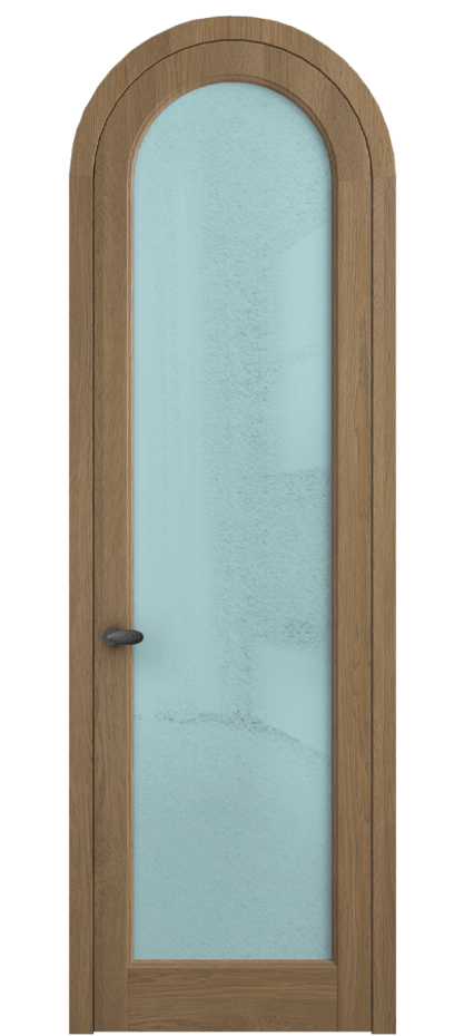 Межкомнатная дверь Palazzo 6814 Дуб мускатный матовый Фактурное голубое стекло "Лёд", триплекс Цена 1432100 AMD | Volhovec
