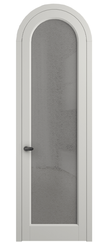 Межкомнатная дверь Палаццо 6814 Матовый серый Фактурное серое стекло "Лёд", триплекс Цена 884500 AMD | Volhovec