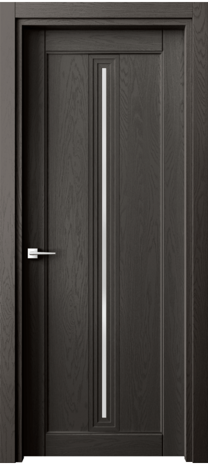 Межкомнатная дверь Ego 6123 Дуб антрацит Сатинированное стекло Цена 643641 AMD | Volhovec