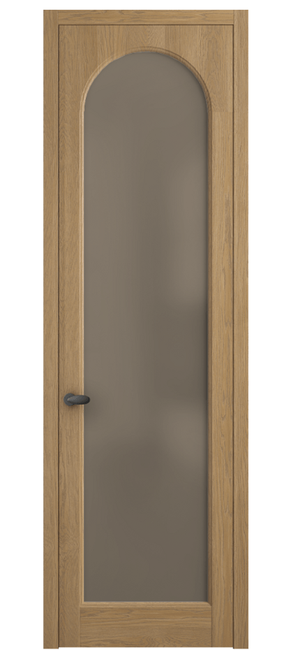 Межкомнатная дверь Палаццо 6804 Дуб пшеничный матовый Сатинированное бронзовое стекло, триплекс Цена 1028700 AMD | Volhovec