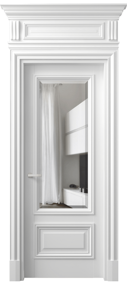 Дверь межкомнатная Антик 7306 Матовый белоснежный Прозрачное стекло с фацетом КЭП + Объёмный фриз + Карниз МБЛ Цена 162309 ₽ Наличники уже входят в базовый комплект. Фабрика дверей Волховец 8 (800) 551 43 19 Межкомнатная дверь Антик 7306 Матовый белоснежный Прозрачное стекло с фацетом Цена 162309 ₽ | Volhovec