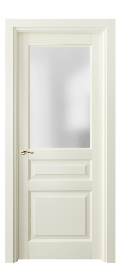 Межкомнатная дверь Лигнум 0710 Матовый молочно-белый Сатинированное стекло Цена 668320 AMD | Volhovec