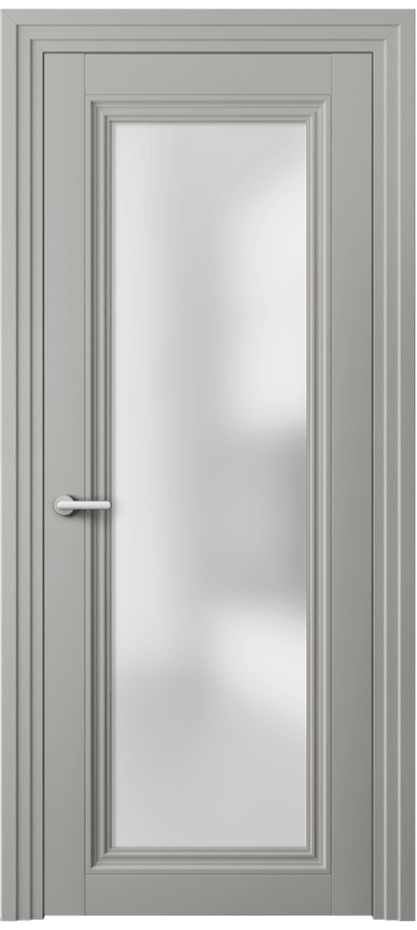 Межкомнатная дверь Centro 2502 Матовый нейтральный серый Сатинированное стекло Цена 55999 ₽ | Volhovec