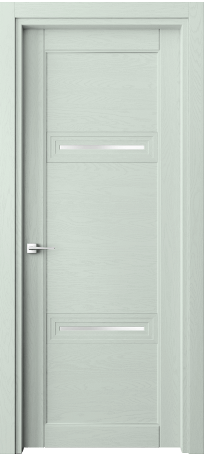 Межкомнатная дверь Ego 6113 Дуб белоснежный Сатинированное стекло Цена 836700 AMD | Volhovec