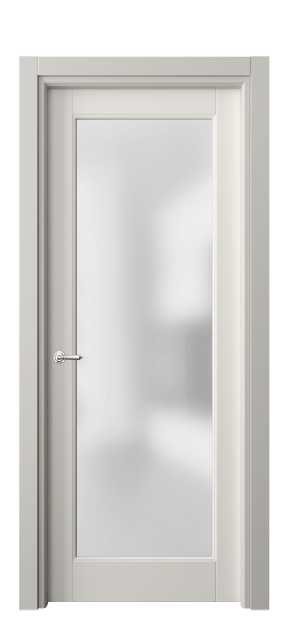 Межкомнатная дверь Toscana Elegante 6300 Бук пудровый белый Сатинированное стекло Цена 637980 AMD | Volhovec