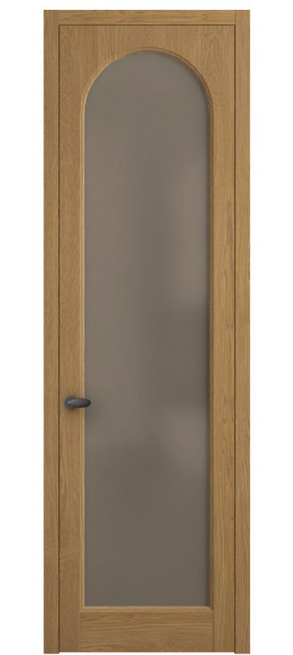 Межкомнатная дверь Палаццо 6804 Дуб солнечный матовый Сатинированное бронзовое стекло, триплекс Цена 1028700 AMD | Volhovec