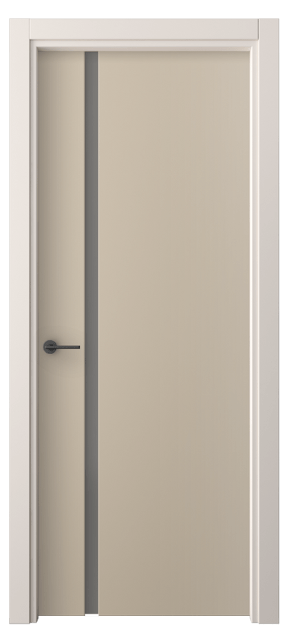 Межкомнатная дверь Фридом 4222 ПЭТ серо-коричневый  Сатинированное серое стекло, триплекс Цена 223200 AMD | Volhovec