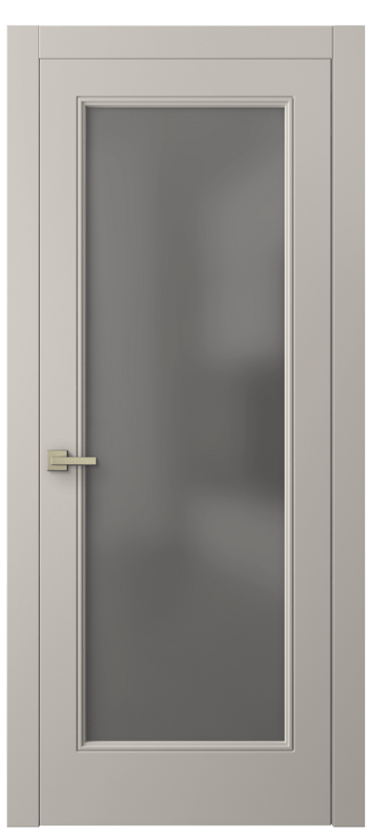 Межкомнатная дверь Linea 8300 Матовый светло-бежевый Сатинированное серое стекло, триплекс Цена 503770 AMD | Volhovec