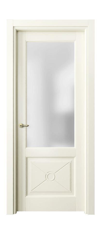 Межкомнатная дверь Тоскана Литера 6362 Матовый молочно-белый Сатинированное стекло Цена 702720 AMD | Volhovec