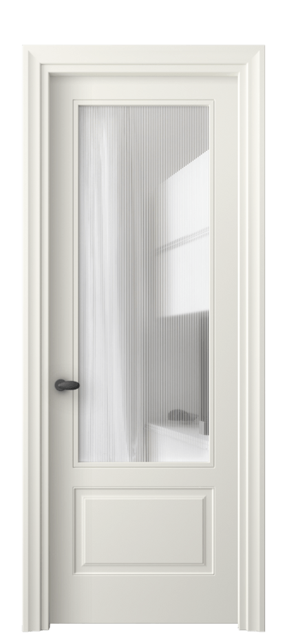 Межкомнатная дверь Esse 8542 Матовый жемчужный Рифлёное стекло "Дюна", триплекс, 8 мм Цена 486240 AMD | Volhovec