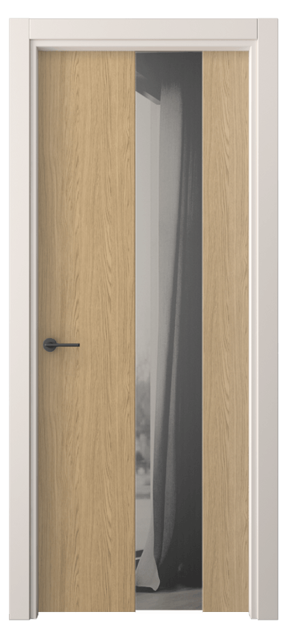 Межкомнатная дверь Freedom 4226 Жемчужный дуб Двустороннее серое зеркало, триплекс Цена 217400 AMD | Volhovec