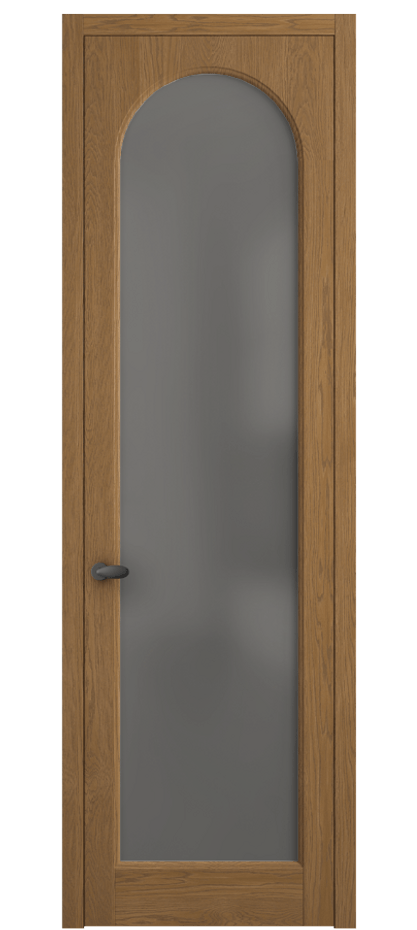 Межкомнатная дверь Палаццо 6804 Дуб пряный матовый Сатинированное серое стекло, триплекс Цена 999700 AMD | Volhovec