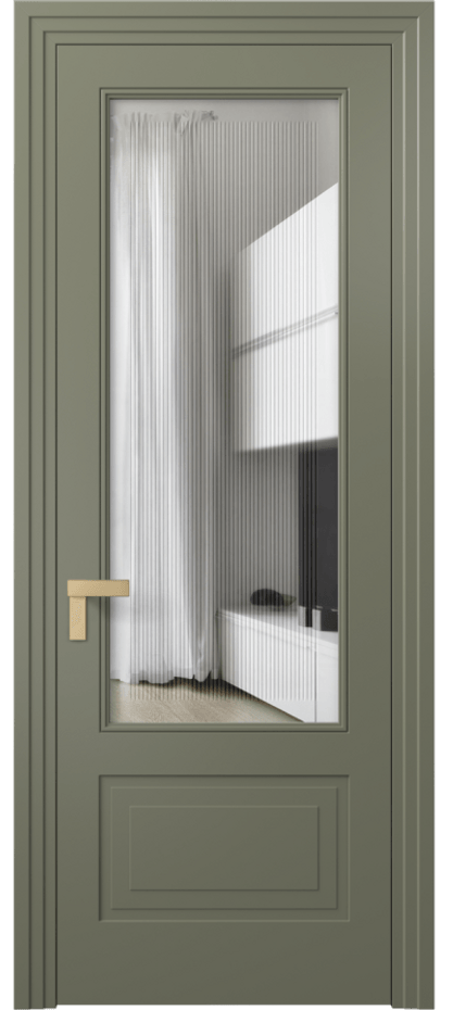 Дверь межкомнатная Рокка 8342 Матовый оливковый тёмный Прозрачное стекло с гравировкой "Каннелюры", триплекс Каскадный компланарный наличник МОТ Цена 619770 AMD Наличники уже входят в базовый комплект. Фабрика дверей Волховец 8 (800) 551 43 19 Межкомнатная дверь Рокка 8342 Матовый оливковый тёмный Прозрачное стекло с гравировкой "Каннелюры", триплекс Цена 619770 AMD | Volhovec