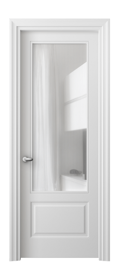 Межкомнатная дверь Esse 8542 Матовый белоснежный Рифлёное стекло "Дюна", триплекс, 8 мм Цена 486240 AMD | Volhovec