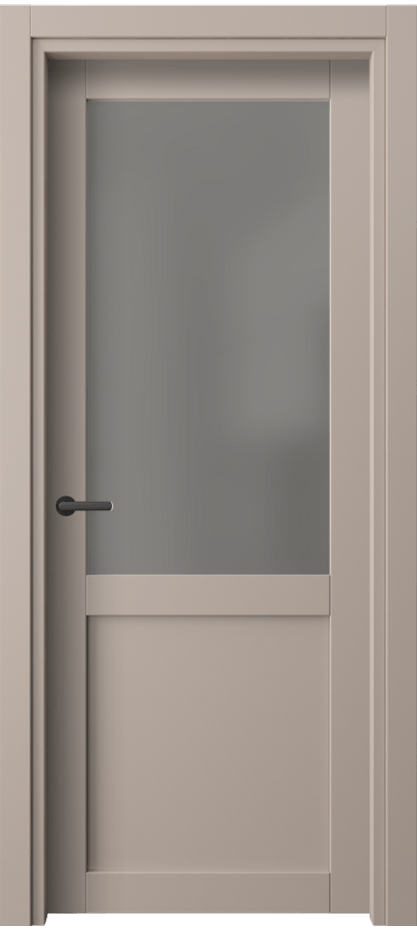 Межкомнатная дверь Нео 2122 ПЭТ серо-коричневый  Сатинированное серое стекло, триплекс Цена 1450 AZE | Volhovec